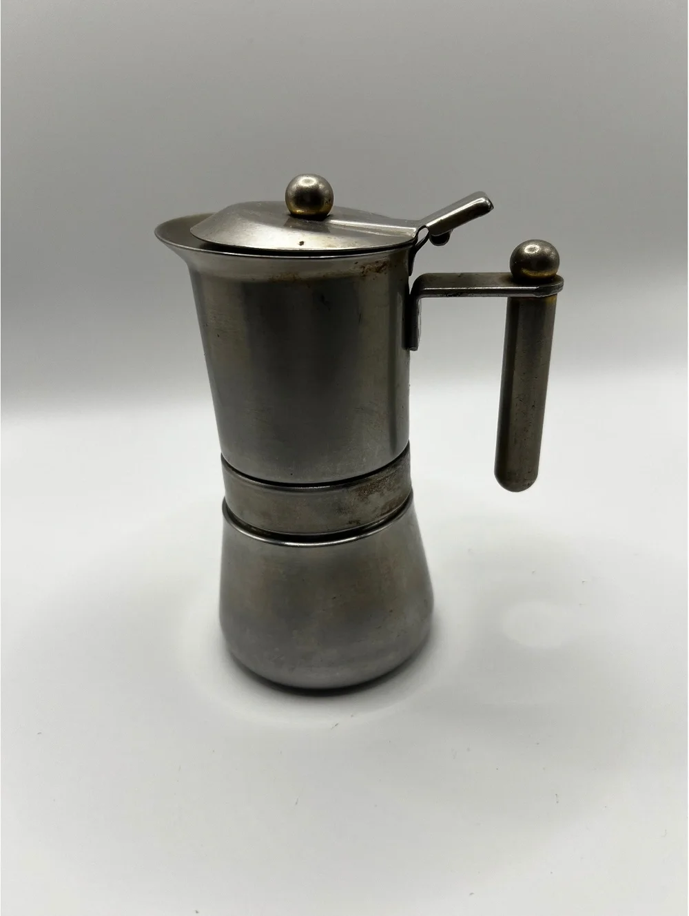 Vintage 18-10 Stainless Steel Single Cup Espresso Maker Made in Italy